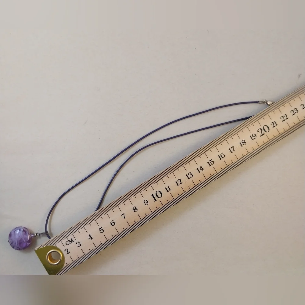Purple Pendant Necklace - Picture 6 of 11